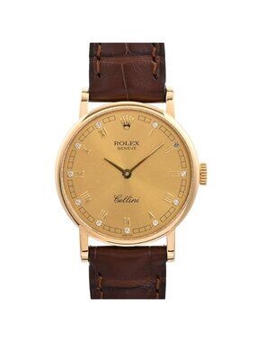 Rolex Watch Cellini Gold